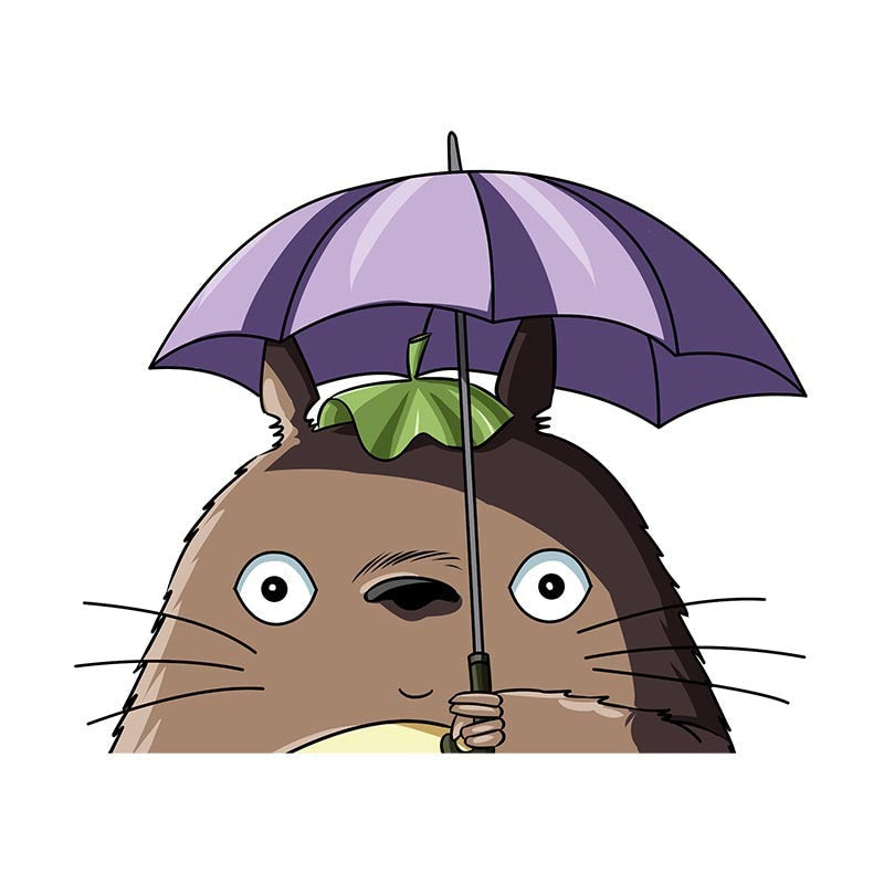 My Neighbor Totoro 'Holding Umbrella' Vinyl Car Peeker Sticker