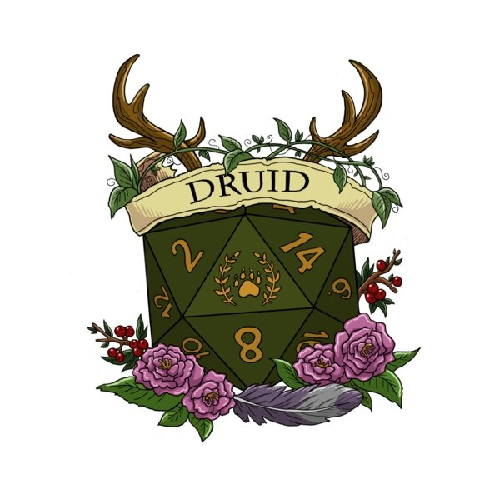 Dungeons & Dragons 'Druid Dice' Vinyl Car Sticker