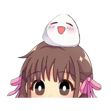 Fruits Basket 'Tohru And Rice Ball | Staring' Vinyl Car Peeker Sticker