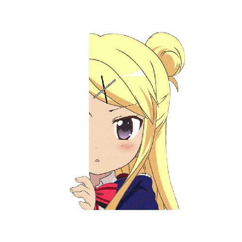 Kin-iro Mosaic 'Karen Kujō | Peeping' Vinyl Car Peeker Sticker
