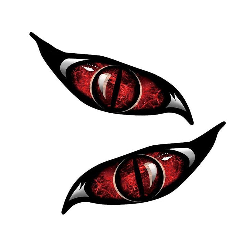 Evil Eyes 'Red Zombie Eyes' Vinyl Car Sticker
