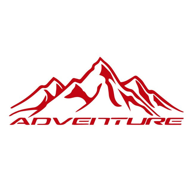 Cool 'Adventure | Red Mountain' Vinyl Car Sticker