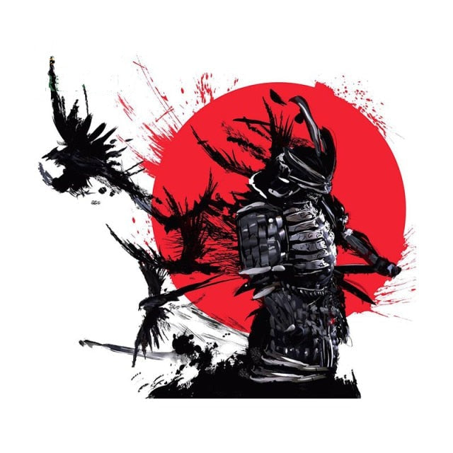 Samurai 'Warrior x Shogun | Crows' Vinyl Car Sticker