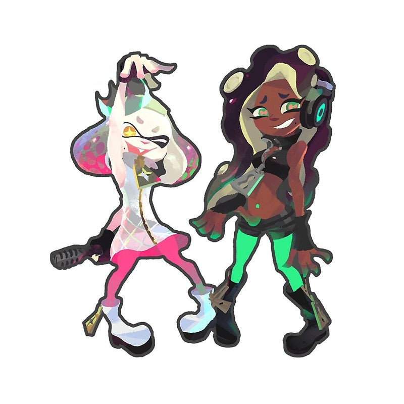 Splatoon 'Pearl and Marina | Off the Hook Members' Vinyl Car Sticker