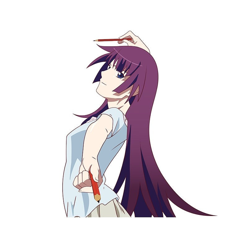 Monogatari Series 'Hitagi Senjougahara | Posing' Vinyl Car Sticker