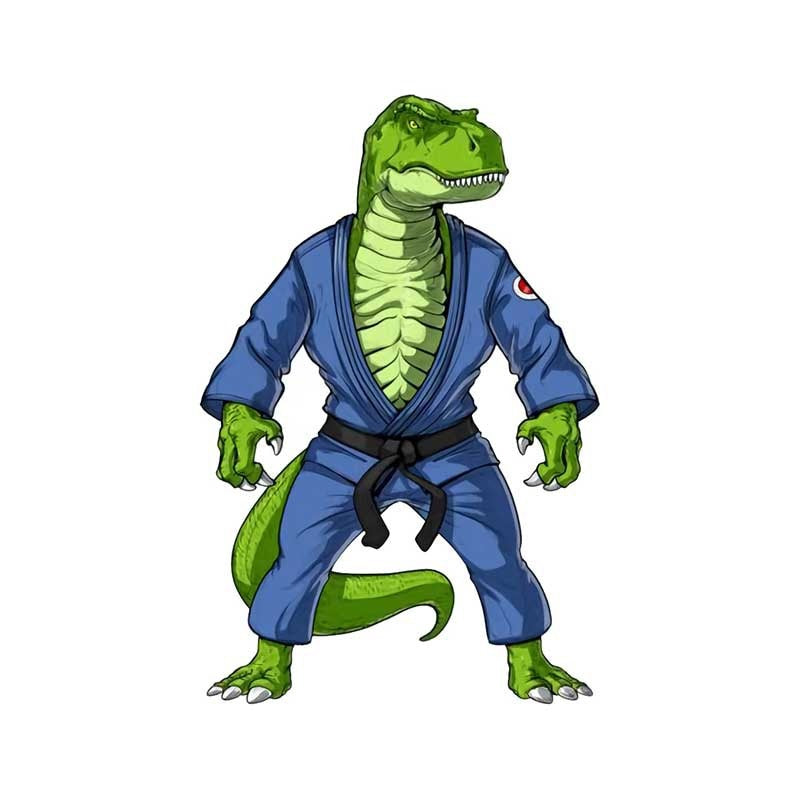 Jiu Jitsu 'T-Rex Dinosaur | Waiting' Vinyl Car Sticker