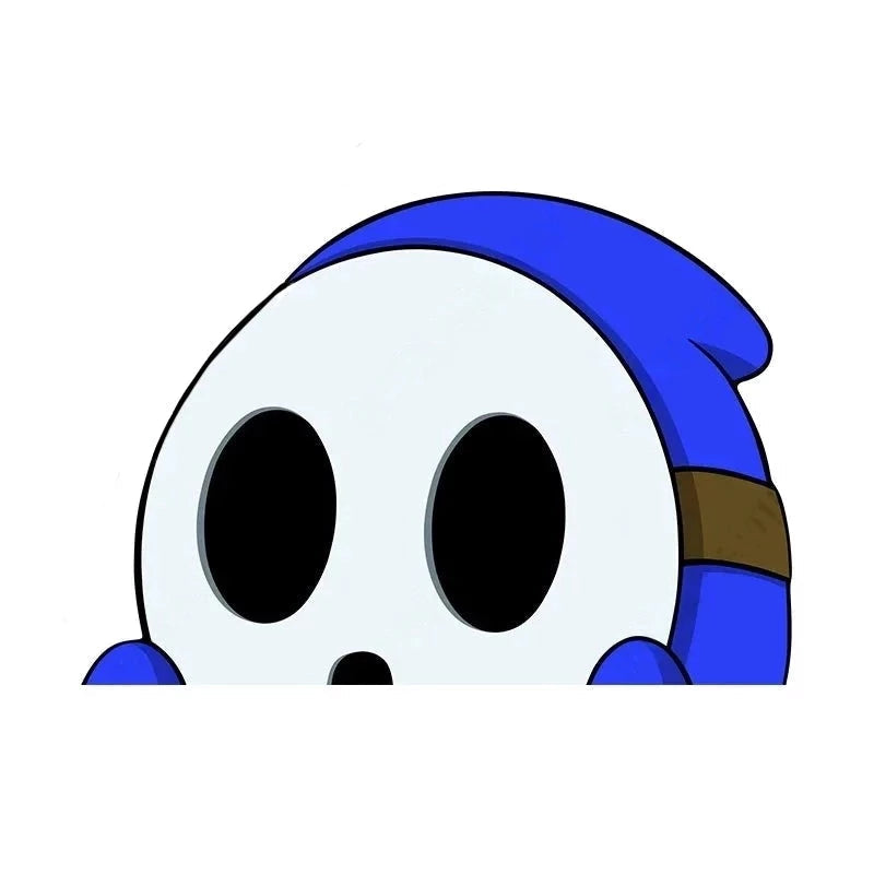 Super Mario Bros. 'Shy Guy | 1.0' Vinyl Car Peeker Sticker