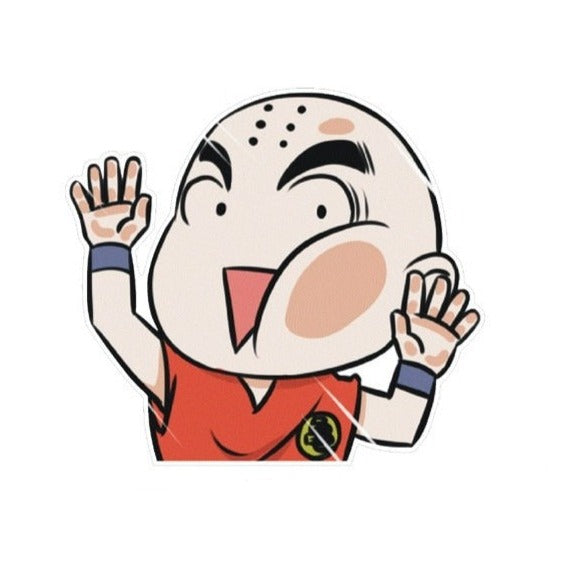 Dragon Ball Z 'Krillin | Pressed Face' Vinyl Car Sticker