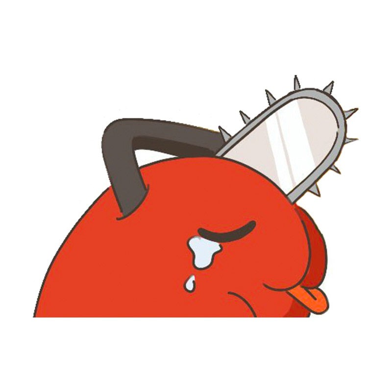 Chainsaw Man 'Pochita | Crying' Vinyl Car Peeker Sticker