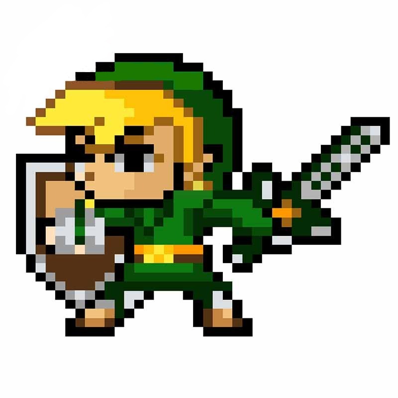 The Legend of Zelda 'Link | Pixel' Vinyl Car Sticker