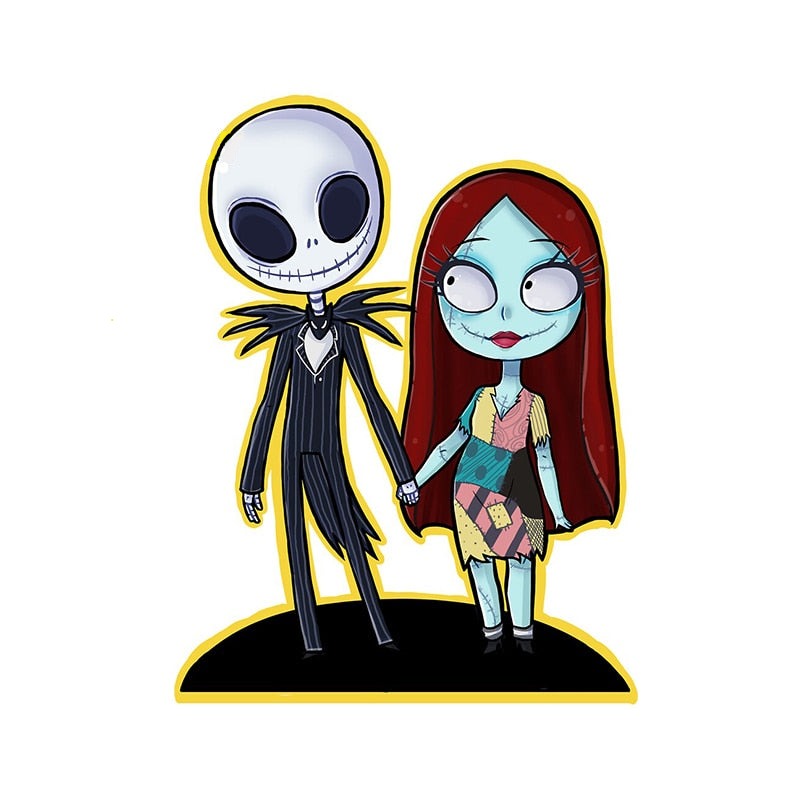 The Nightmare Before Christmas 'Jack And Sally | Holding Hands' Vinyl Car Sticker