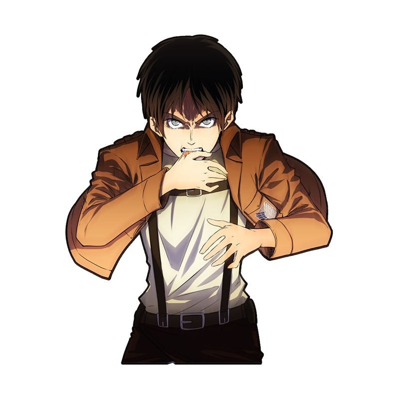 Attack on Titan 'Eren Yeager | Biting Hand' Vinyl Car Sticker1