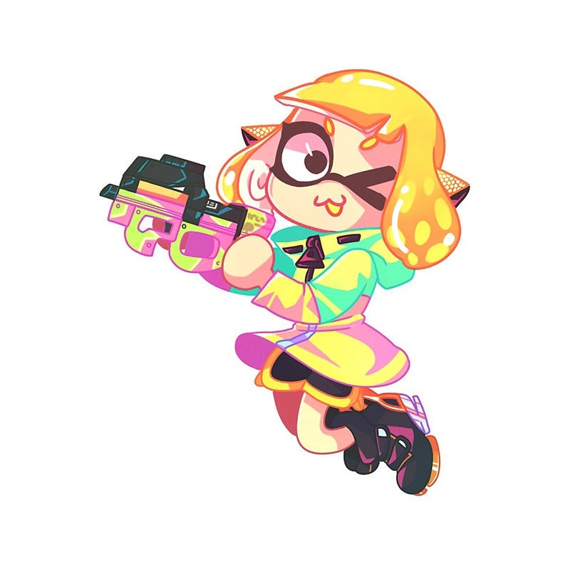Splatoon 'Agent 4 | Winking' Vinyl Car Sticker