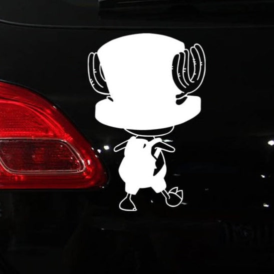 One Piece 'Tony Tony | Walking with Backpack' Vinyl Car Sticker