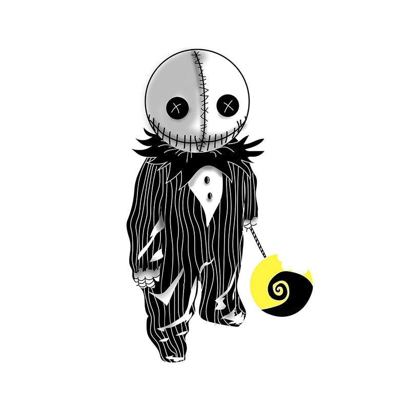 Jack Skellington x Sam Vinyl Car Sticker