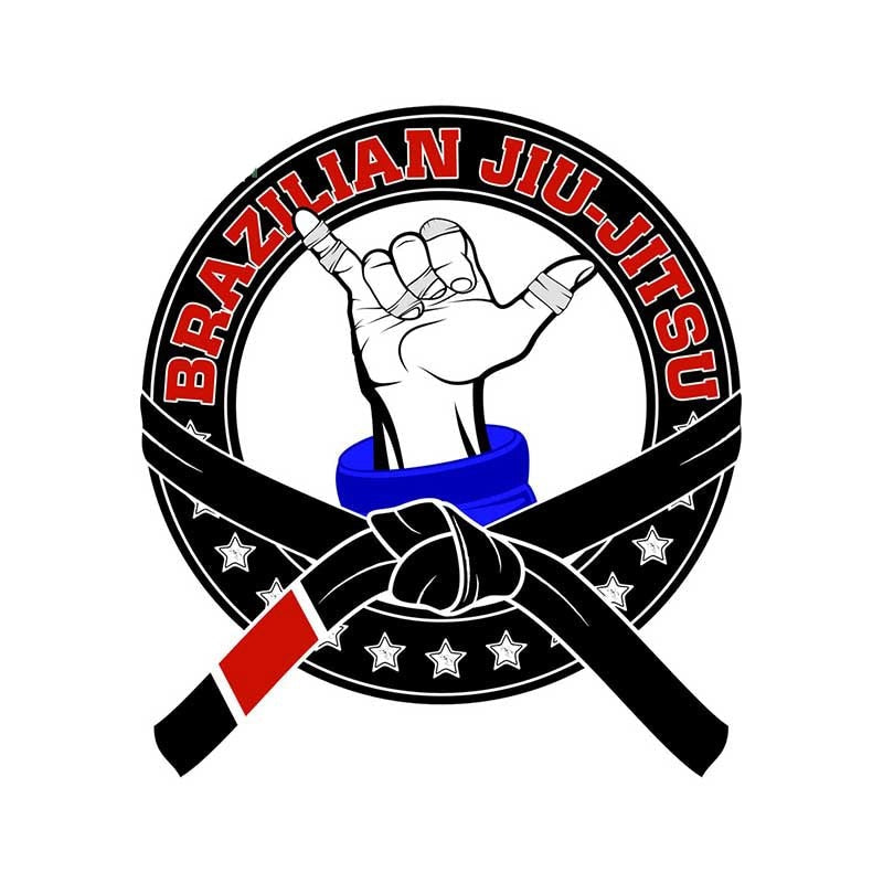 Brazilian Jiu Jitsu 'Hang Loose Hand | Belt Knot' Vinyl Car Sticker