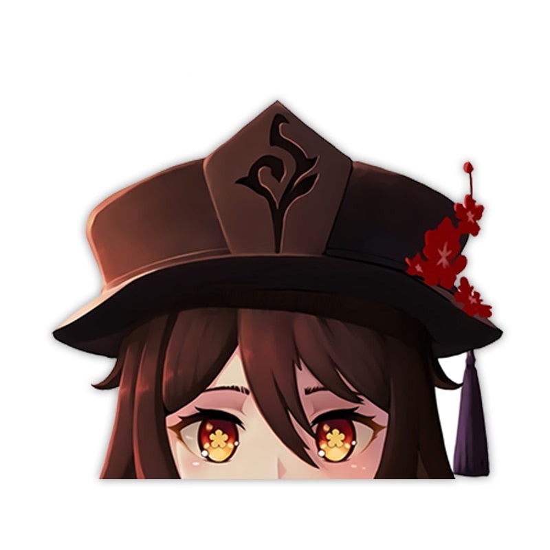 Genshin Impact 'Hu Tao Eyes' Vinyl Car Peeker Sticker