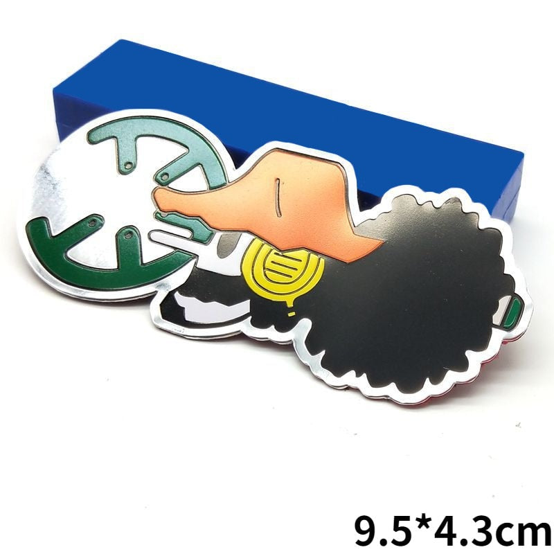 One Piece 'Usopp Logo' Metal Car Sticker