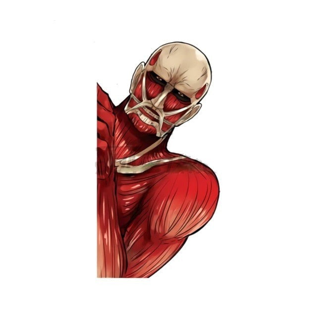 Attack on Titan 'Colossal Titan' Vinyl Car Peeker Sticker