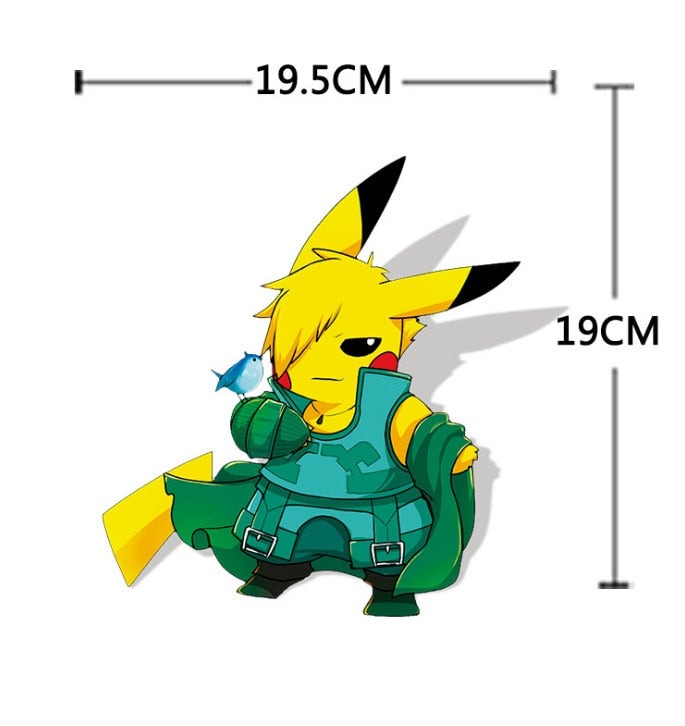 Pikachu x Robin Hood Vinyl Car Sticker