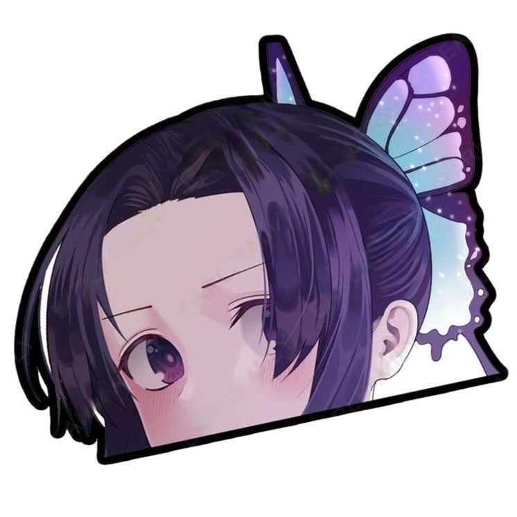 Demon Slayer 'Shinobu Kocho' Vinyl Car Peeker Sticker
