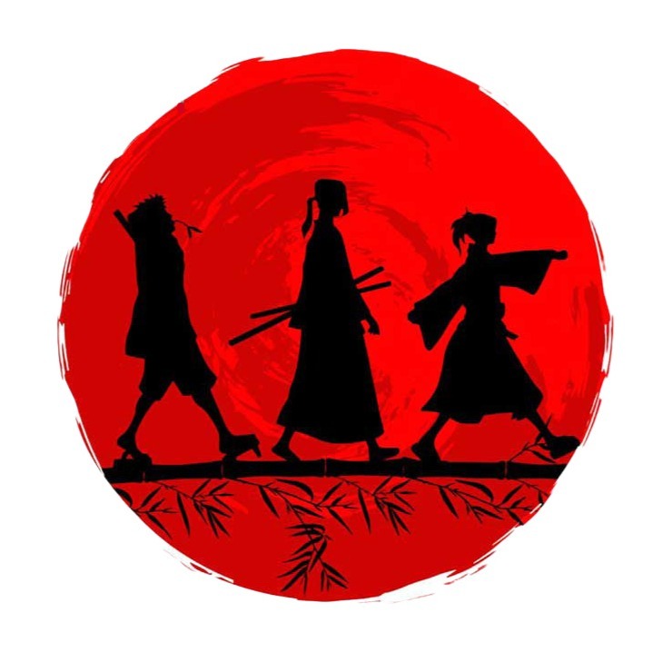Samurai Champloo 'Mugen | Fuu | Jin | Walking'  Vinyl Car Sticker
