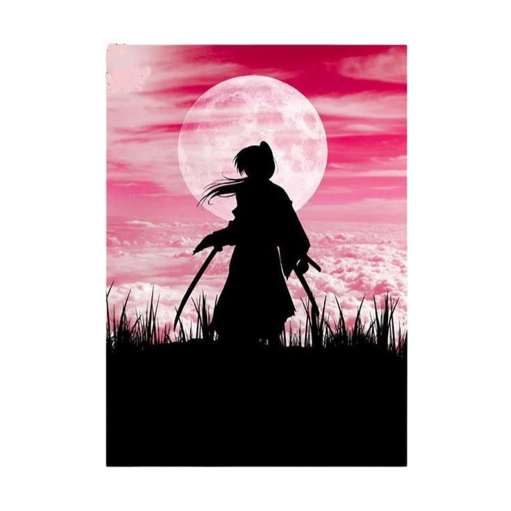 Rurouni Kenshin 'Kenshin Himura x Samurai | Moonlight' Vinyl Car Sticker