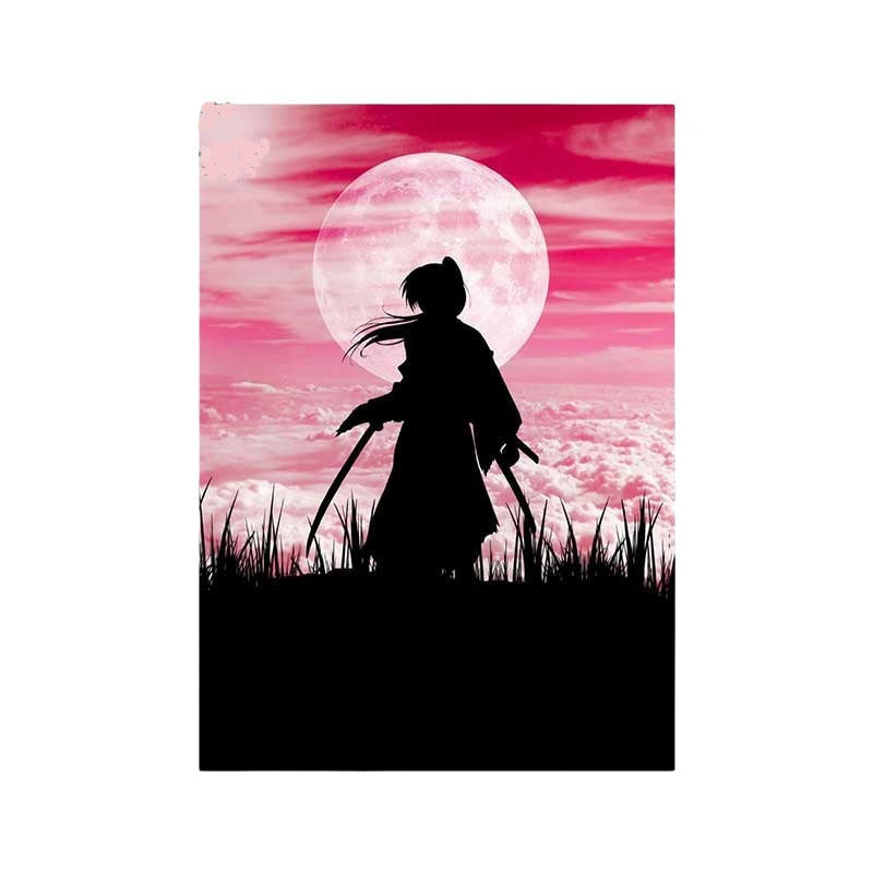 Rurouni Kenshin 'Kenshin Himura x Samurai | Moonlight' Vinyl Car Sticker