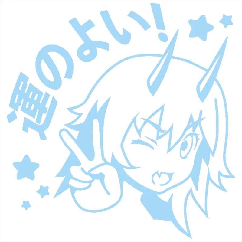 Chainsaw Man 'Young Power | Peace Sign' Vinyl Car Sticker