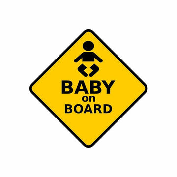 Baby On Board 'Warning Sign' Vinyl Car Sticker