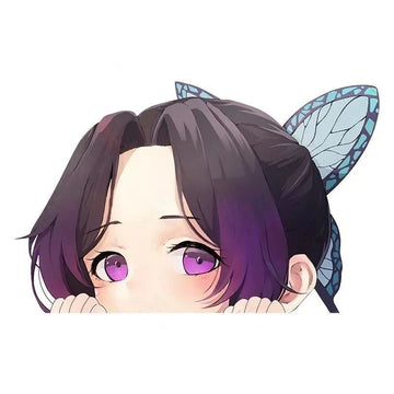Demon Slayer 'Shinobu | Curious' Vinyl Car Peeker Sticker