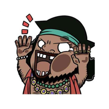 One Piece 'Kuzan | Pressed Face' Vinyl Car Sticker