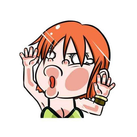 One Piece 'Nami | Pressed Face' Vinyl Car Sticker