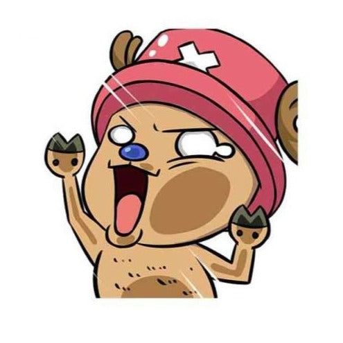 One Piece 'Tony Tony Chopper | Pressed Face' Vinyl Car Sticker
