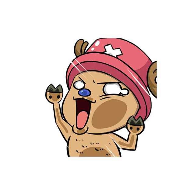 One Piece 'Tony Tony Chopper | Pressed Face' Vinyl Car Sticker