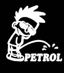 Petrol 'Naughty Boy | Peeing' Vinyl Car Sticker