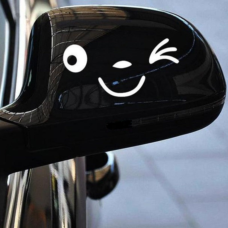 Cute 'Winking | Set of 2' Vinyl Car Sticker