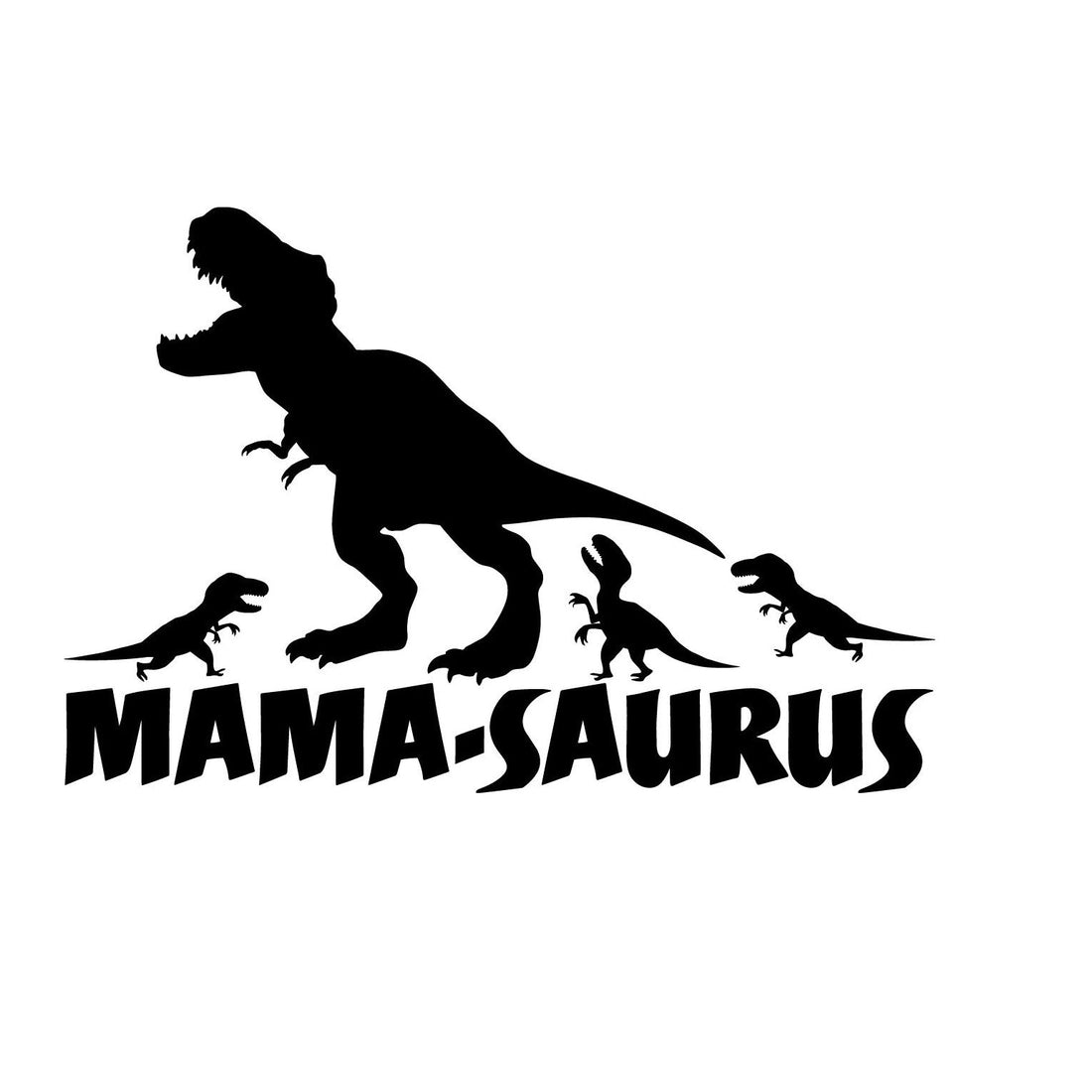 Mama-Saurus 'Mother & Baby Dinosaurs' Vinyl Car Sticker