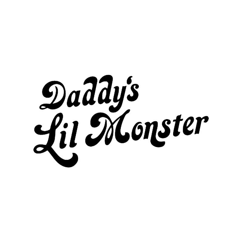 Funny 'Daddy's Lil Monster' Vinyl Car Sticker