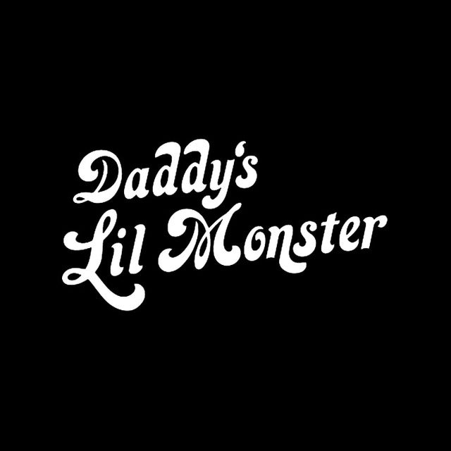 Funny 'Daddy's Lil Monster' Vinyl Car Sticker