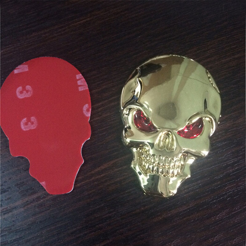 Skull 'Fierce | 1.0' Metal Car Stickers