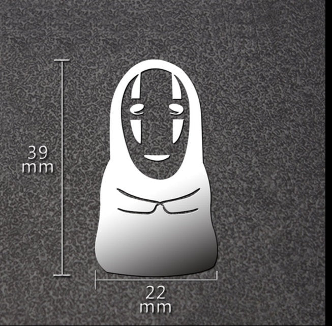 Spirited Away 'No-Face' Metal Car Sticker
