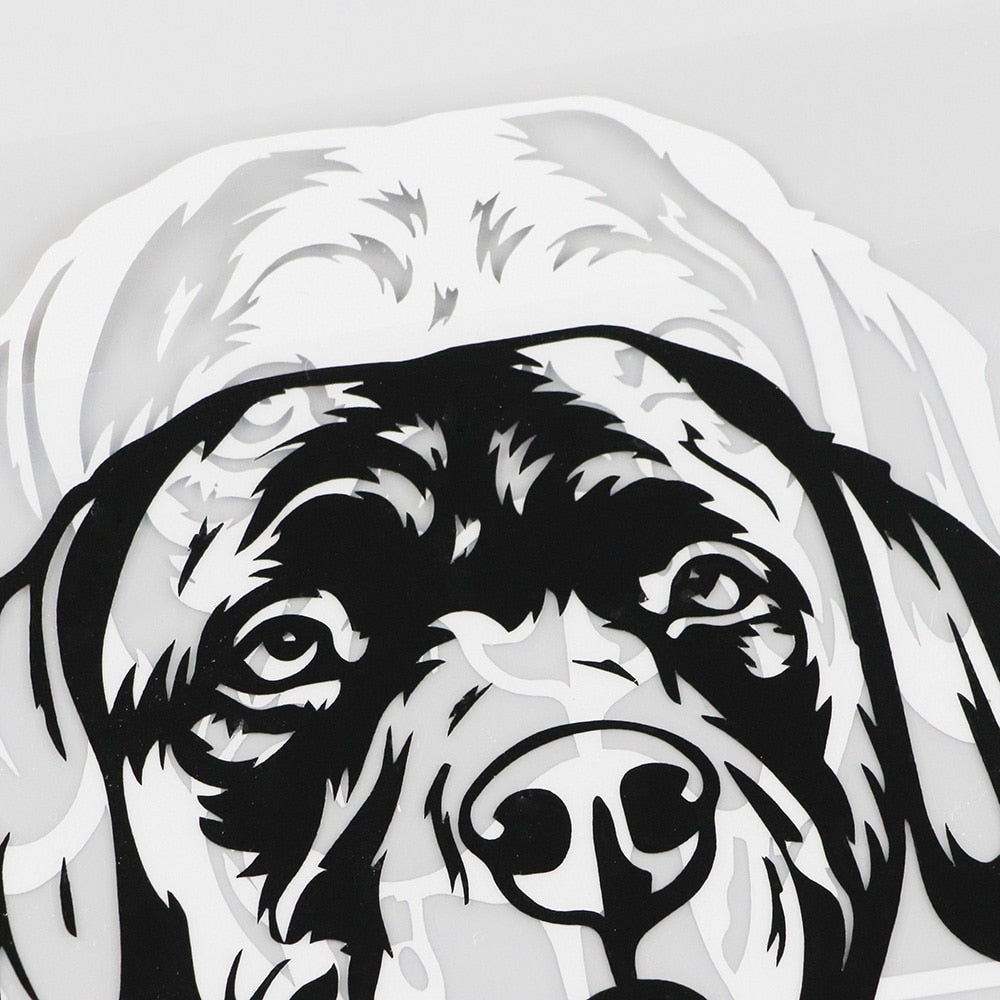 Labrador Retriever Vinyl Car Peeker Sticker