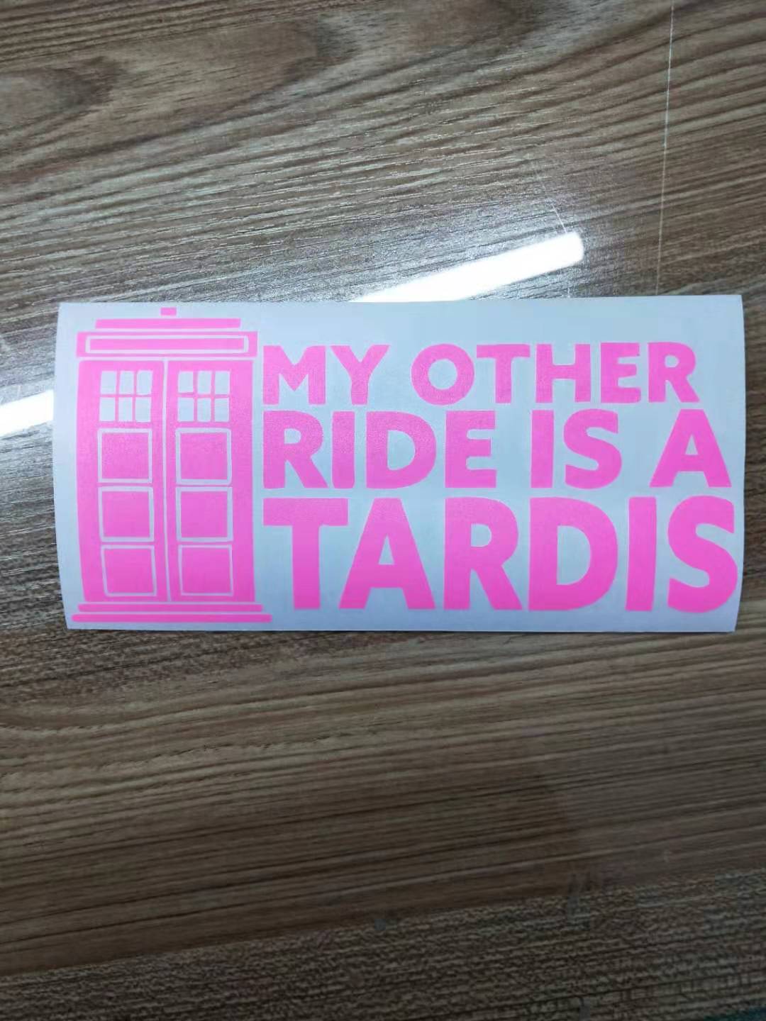 My Other Ride Is A Tardis 'Time Machine' Vinyl Car Sticker