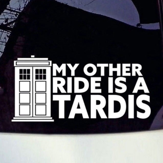 My Other Ride Is A Tardis 'Time Machine' Vinyl Car Sticker