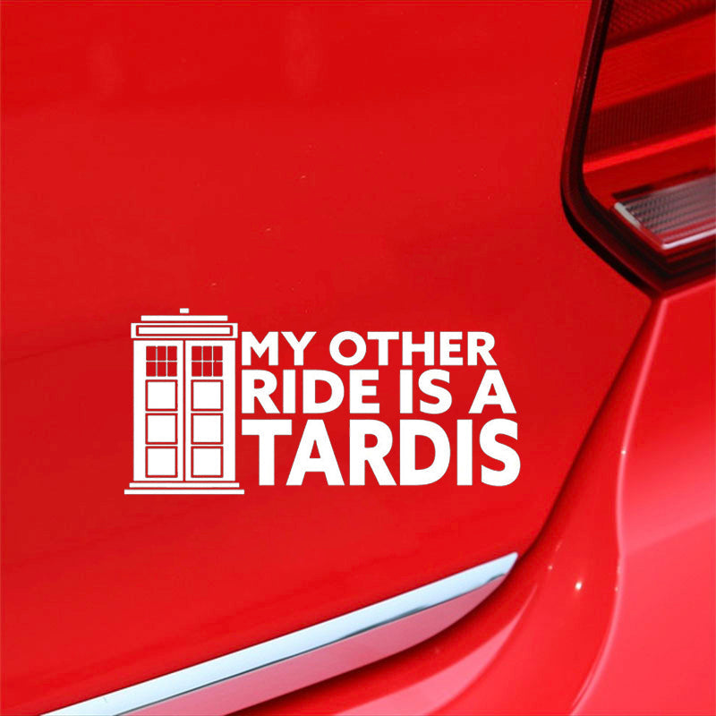 My Other Ride Is A Tardis 'Time Machine' Vinyl Car Sticker