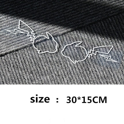 Pokémon 'Pikachu | Silver | Set of 2' Vinyl Car Sticker