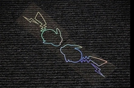 Pokémon 'Pikachu | Rainbow 1.0 | Set of 2' Vinyl Car Sticker