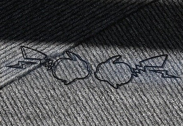 Pokémon 'Pikachu | Black | Set of 2' Vinyl Car Sticker