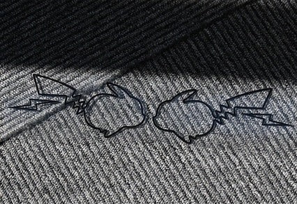 Pokémon 'Pikachu | Black | Set of 2' Vinyl Car Sticker